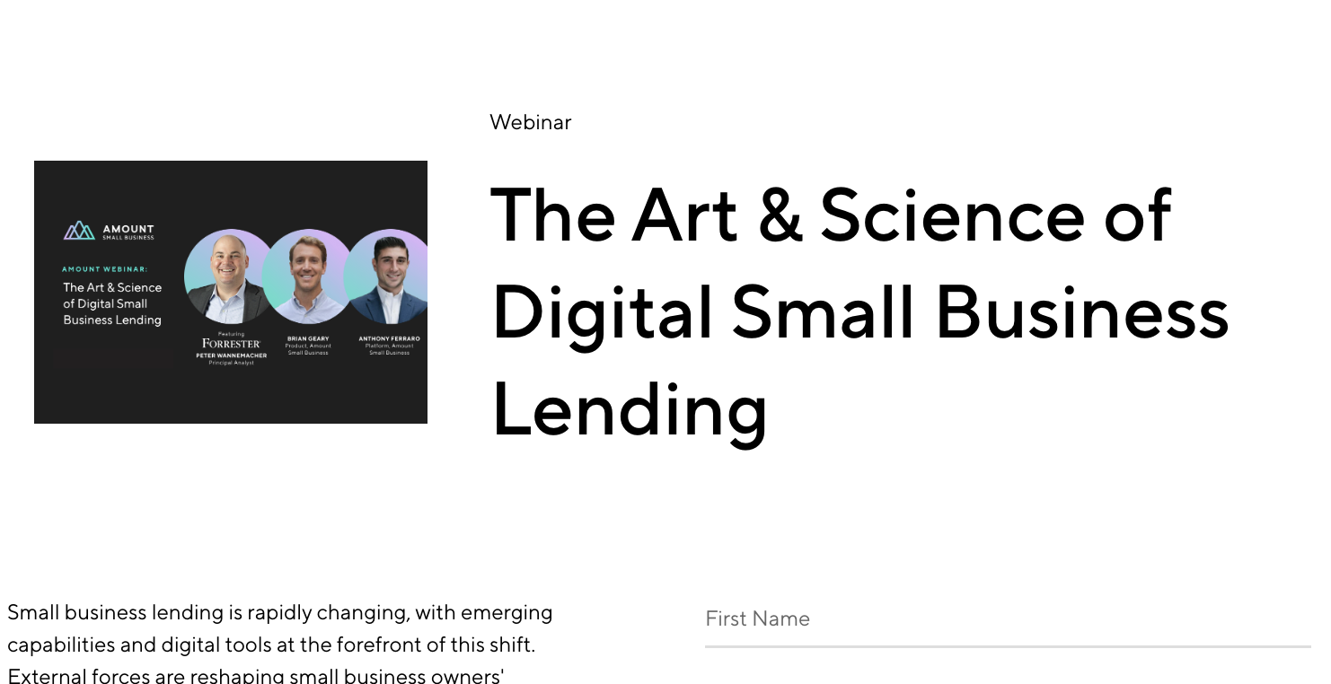 The Art & Science of Digital Small Business Lending